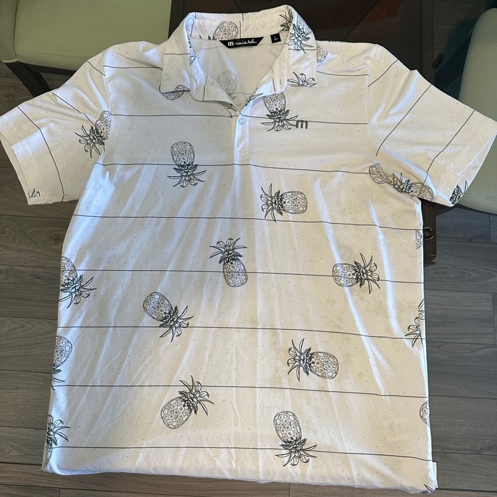 Travis Mathew size large pineapple polo